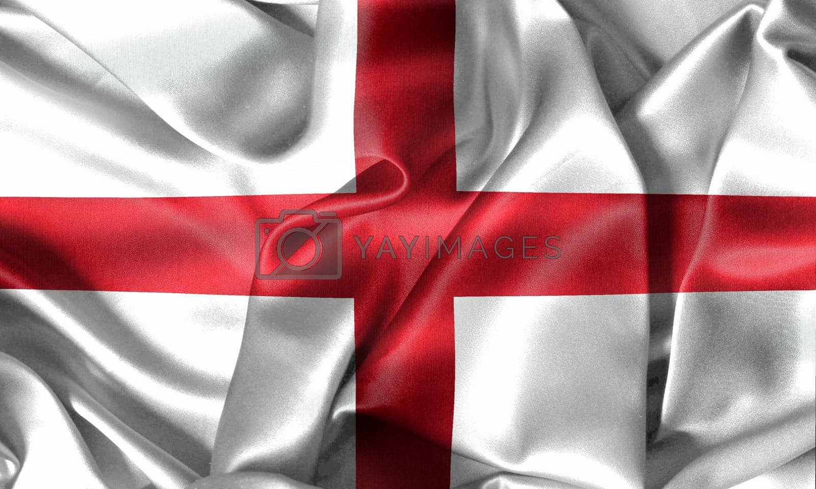 Royalty free image of England flag - realistic waving fabric flag by MP_foto71