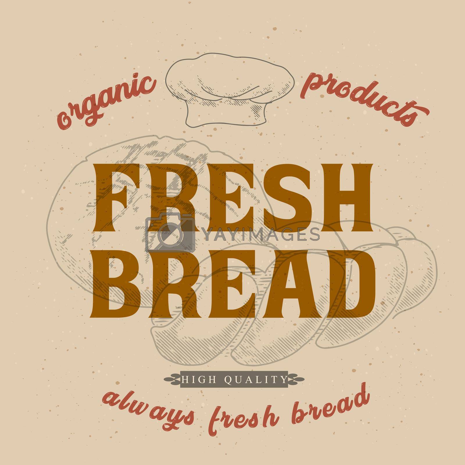 Royalty free image of Label fresh bread by GALA_art