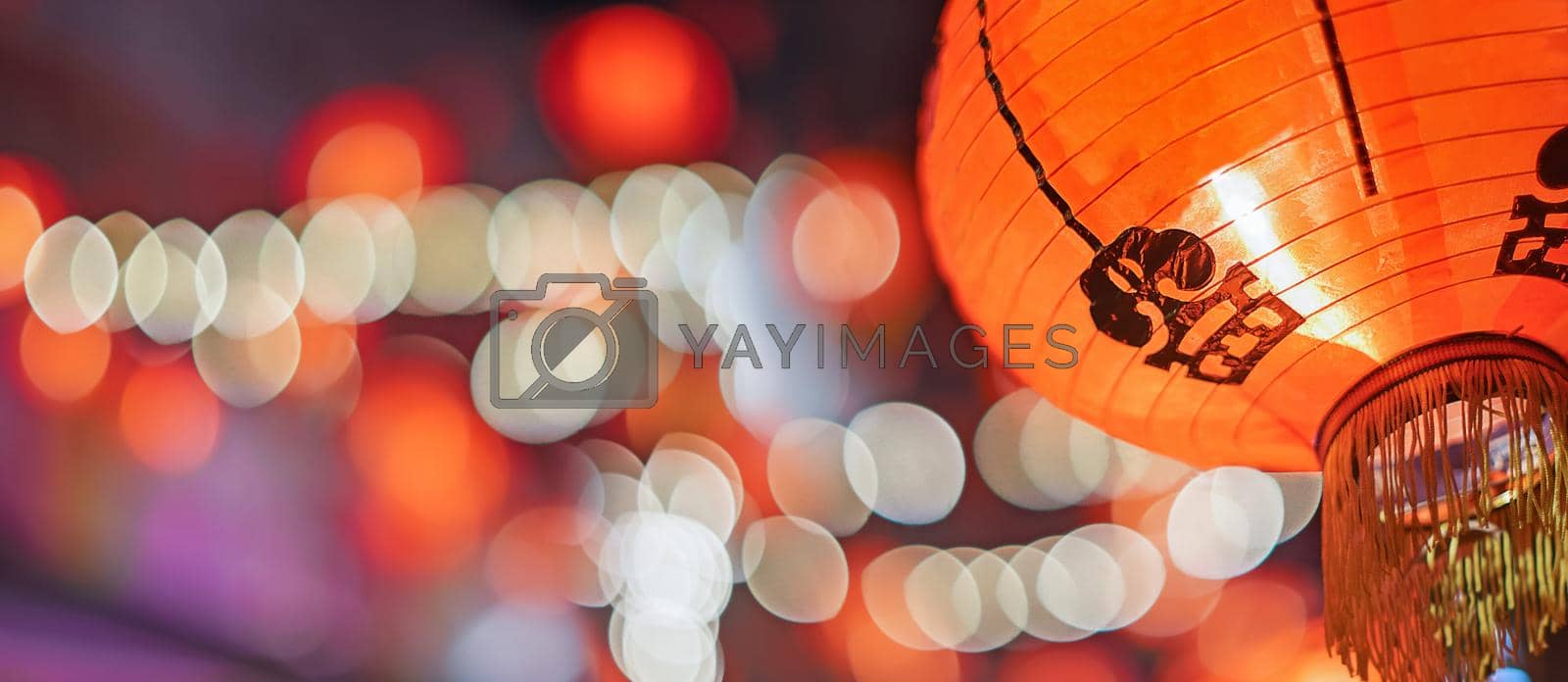 Royalty free image of Chinese new year lanterns in china town. by toa55