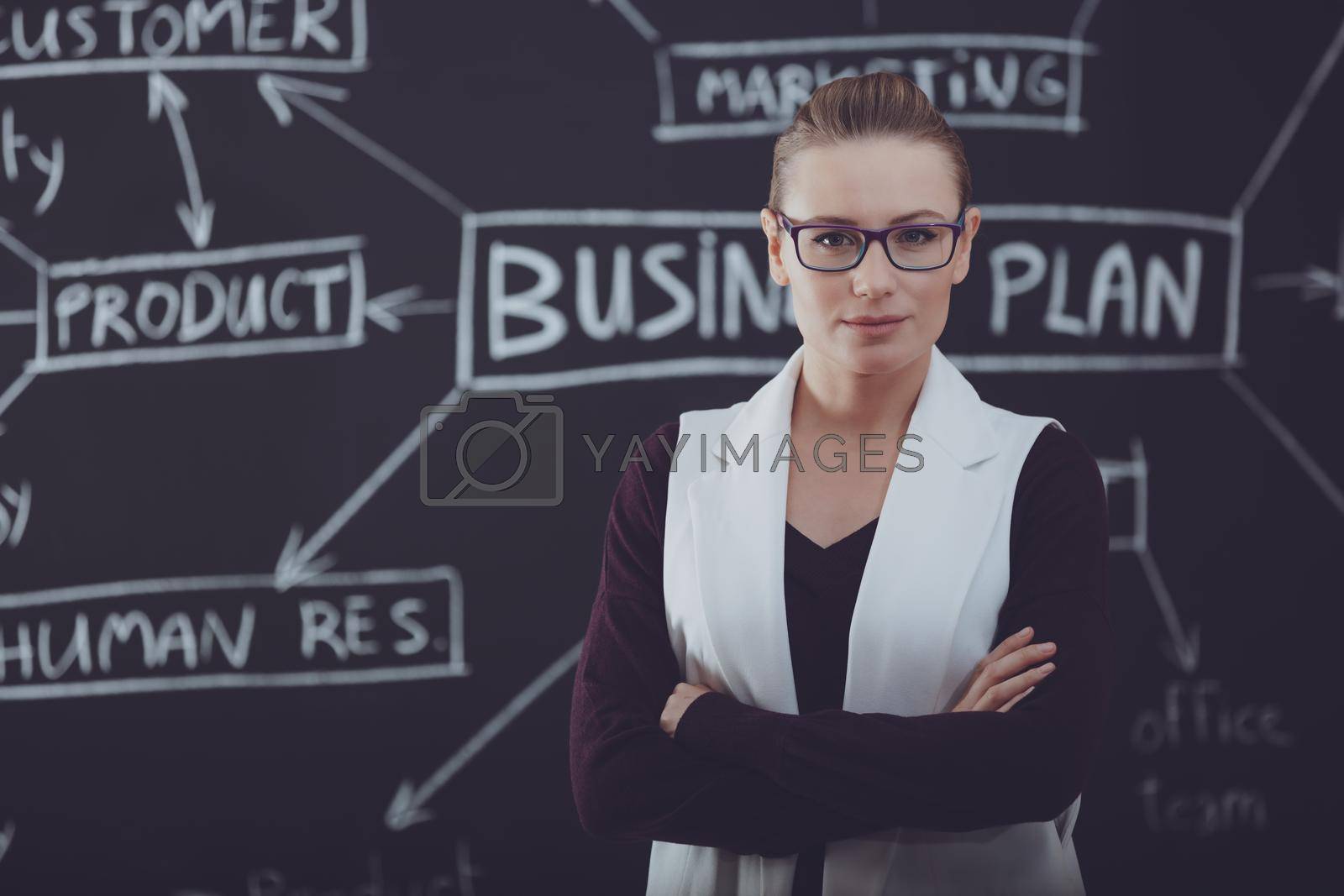 Royalty free image of Beautiful Confident Businesswoman by Anna_Omelchenko