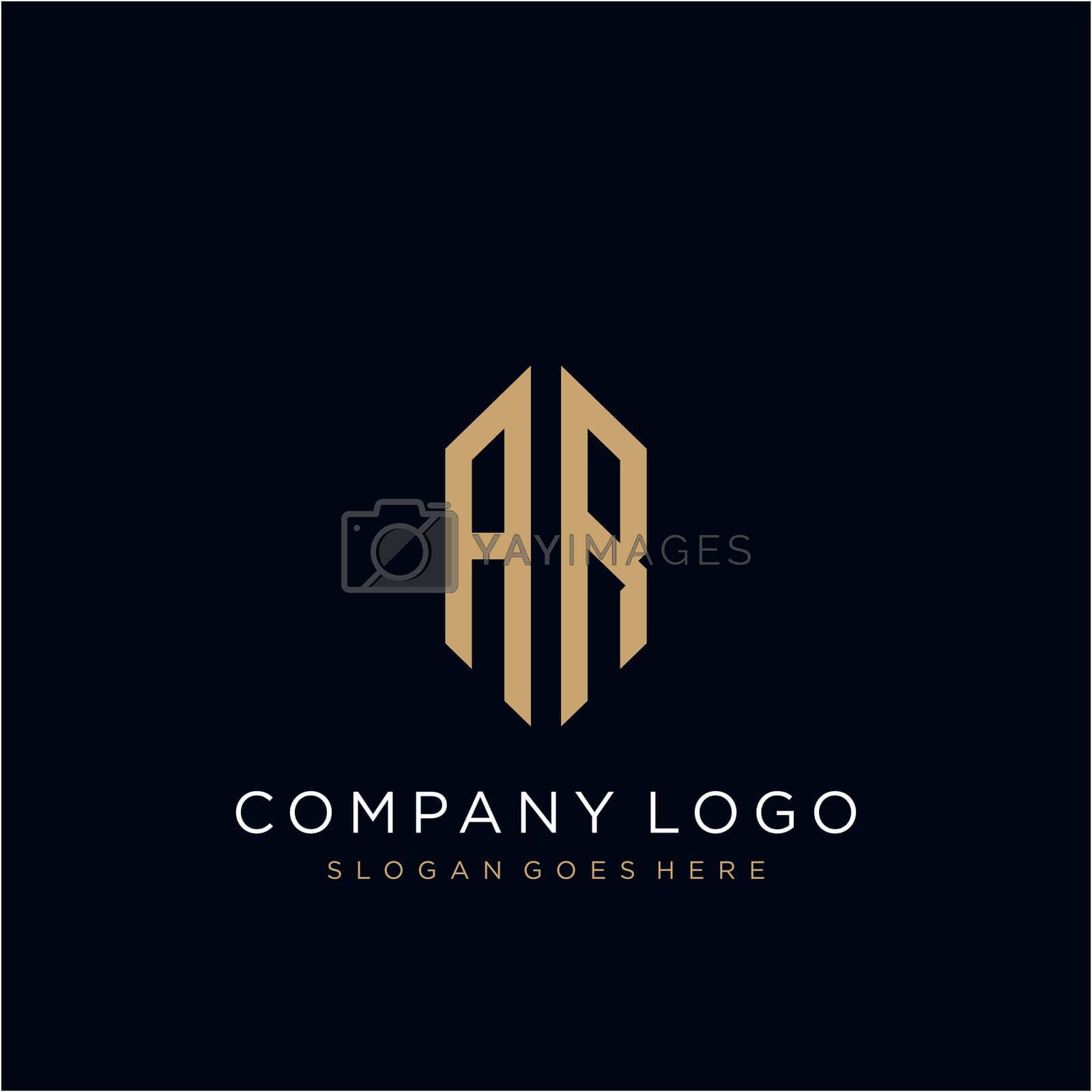 Royalty free image of AR Letter logo icon design template elements by liaanniesatul