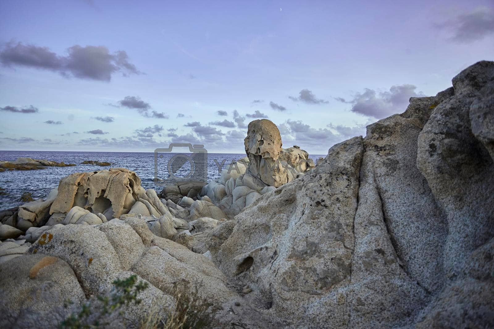 Royalty free image of Granite rocks on the coast by pippocarlot