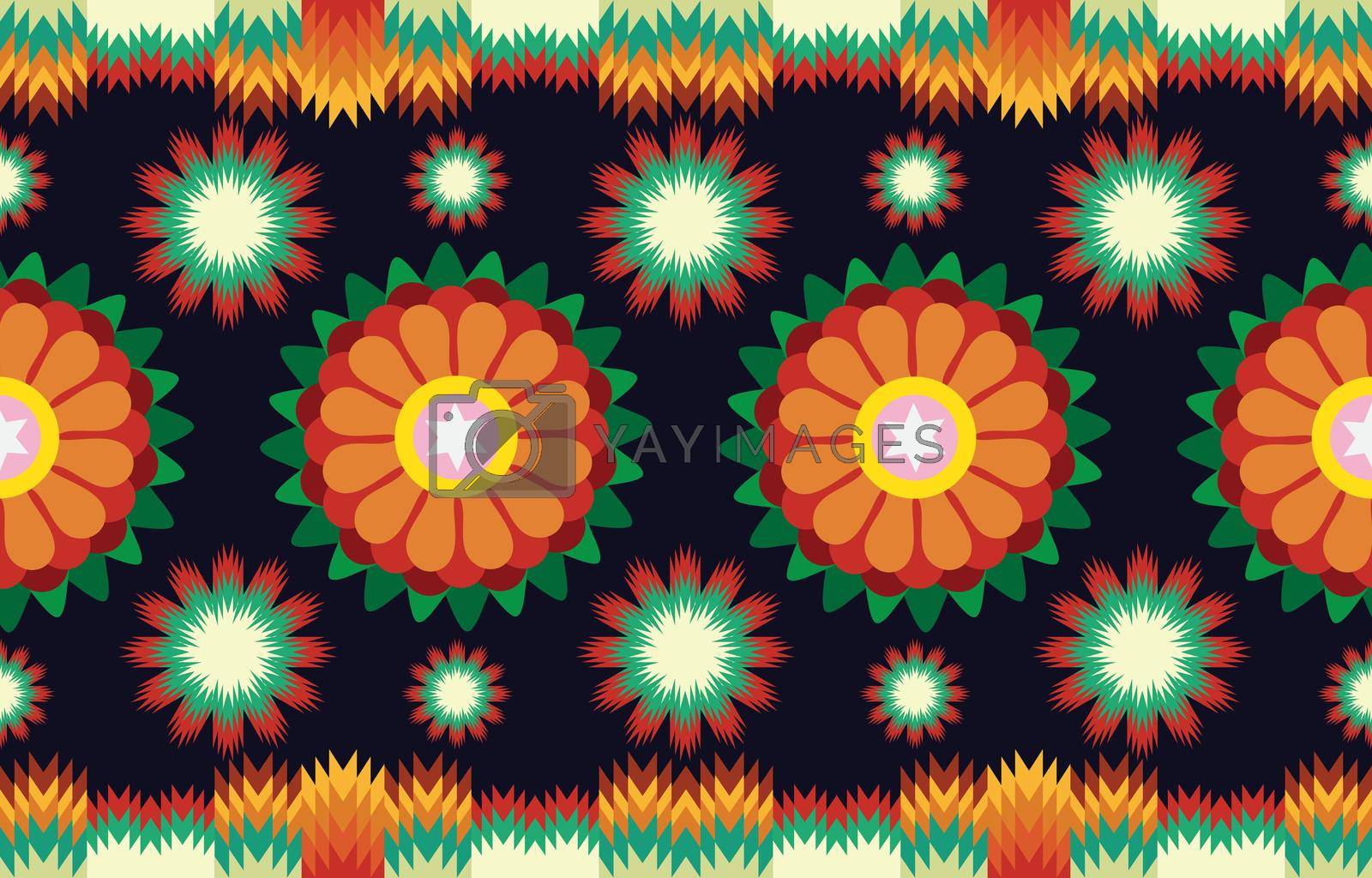 Royalty free image of Ethnic geometric pattern design for background or wallpaper. by gantwell