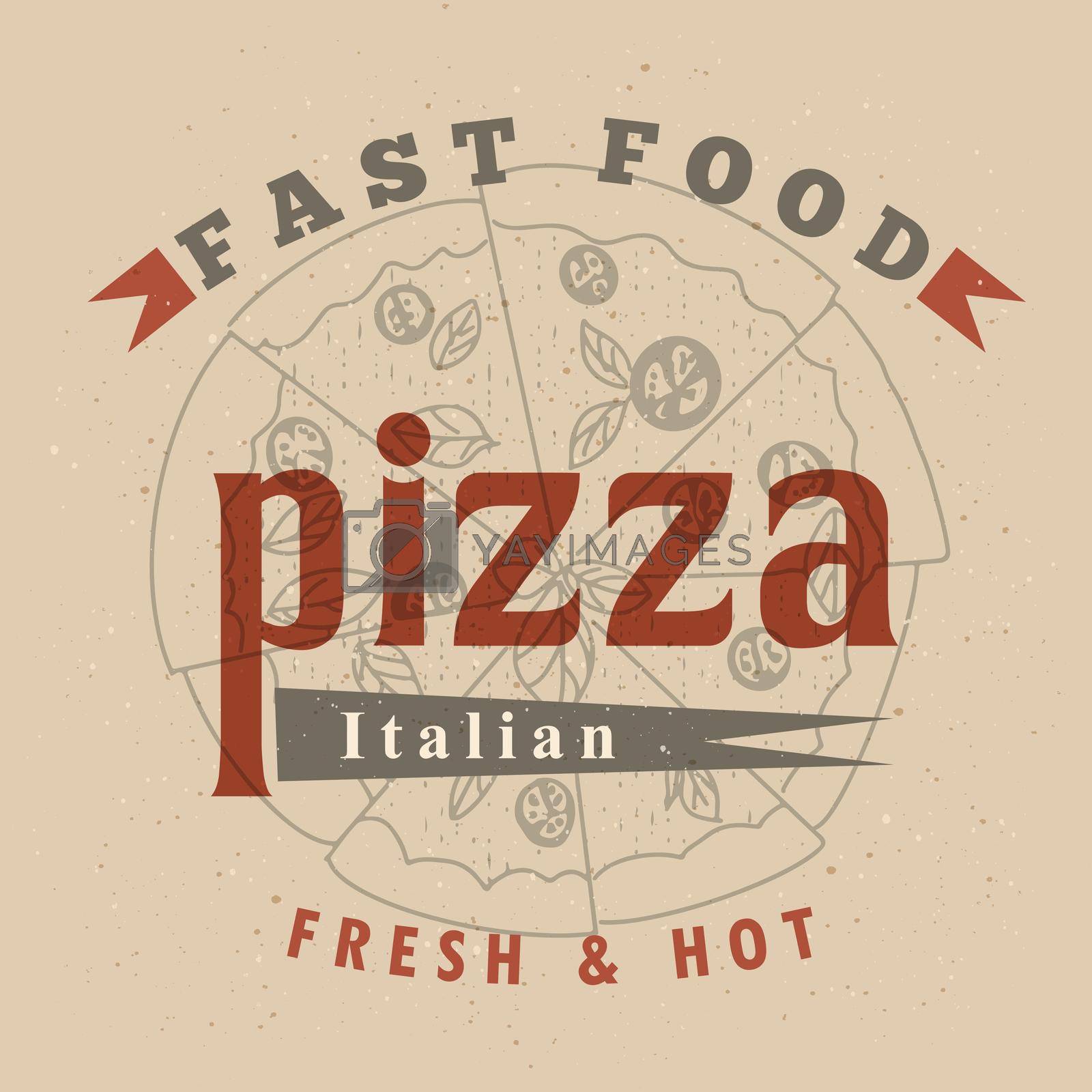 Royalty free image of Pizza label design by GALA_art