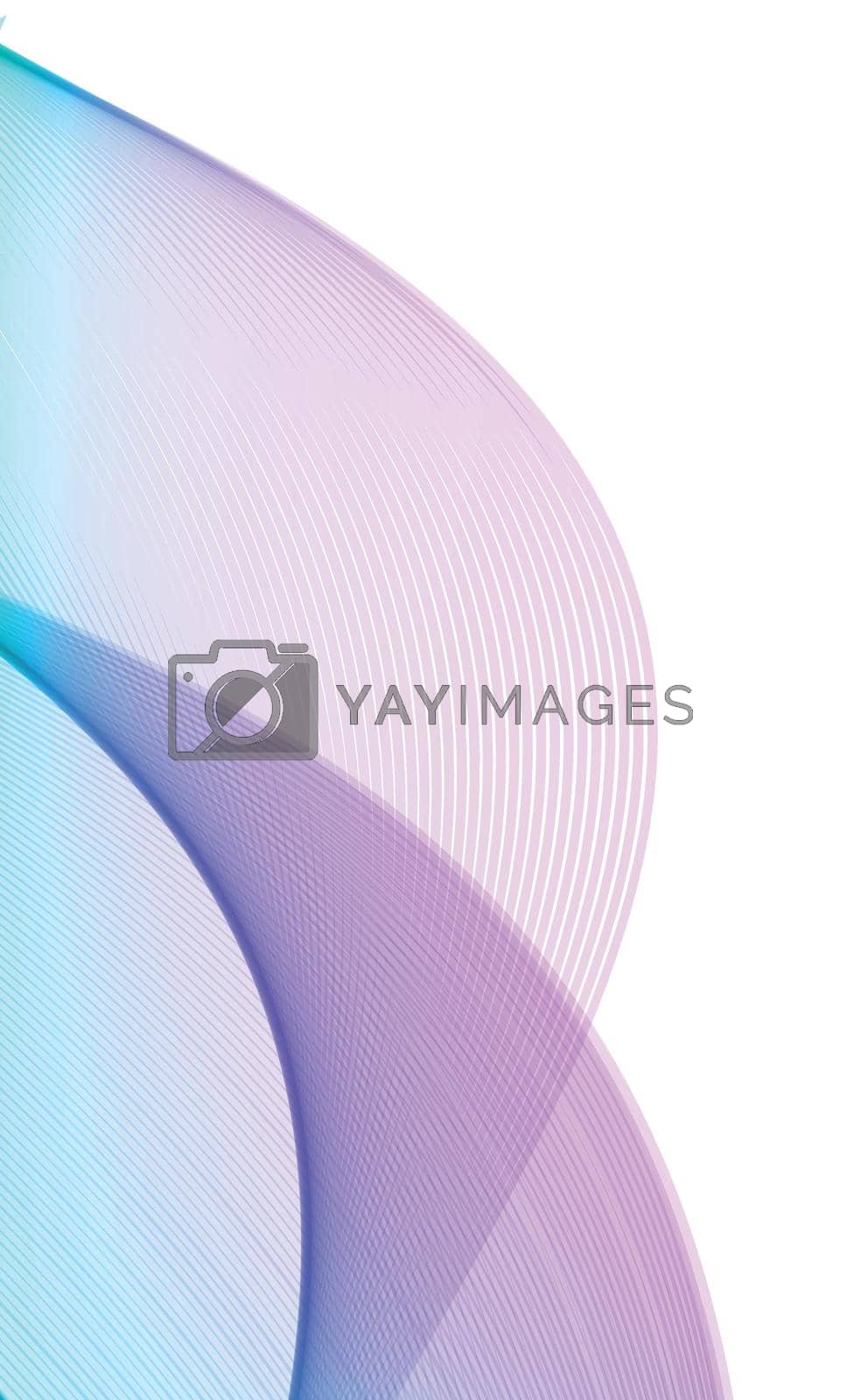 Royalty free image of Abstract blue wavy lines on white background - Vector by BEMPhoto
