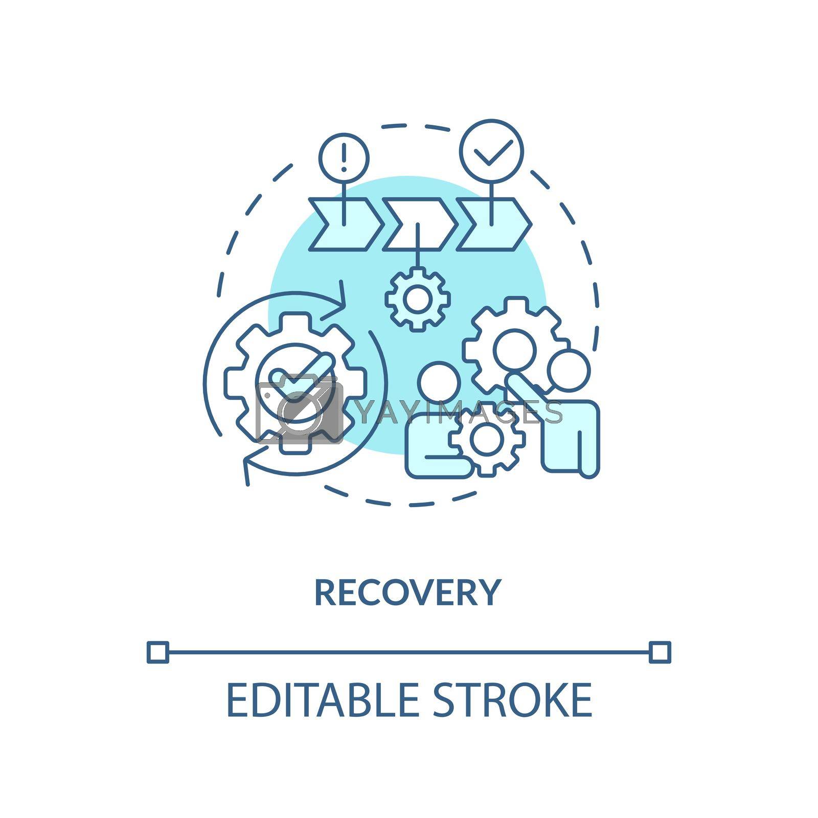 Royalty free image of Recovery turquoise concept icon by bsd studio