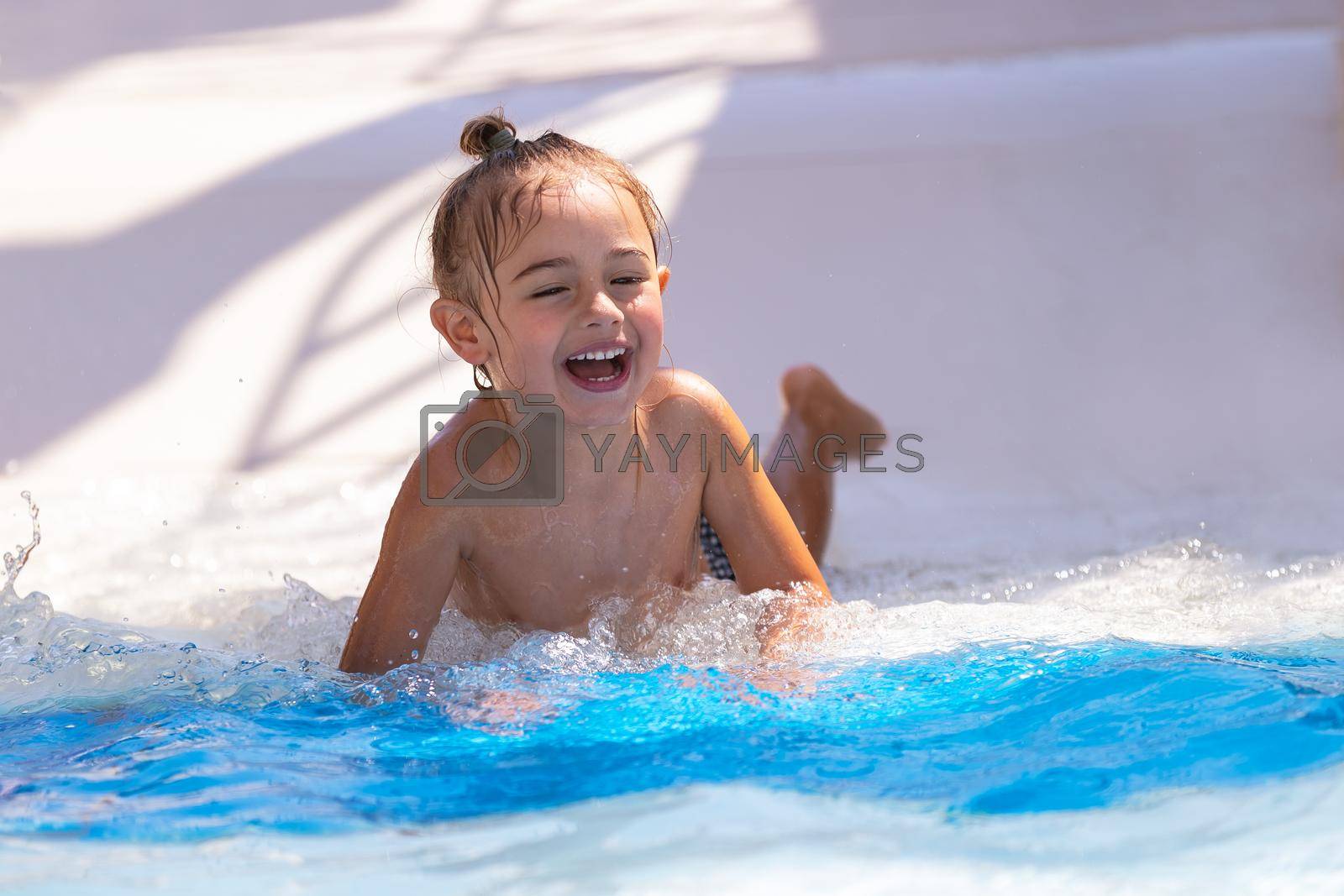 Royalty free image of Happy Boy in Water Park by Anna_Omelchenko