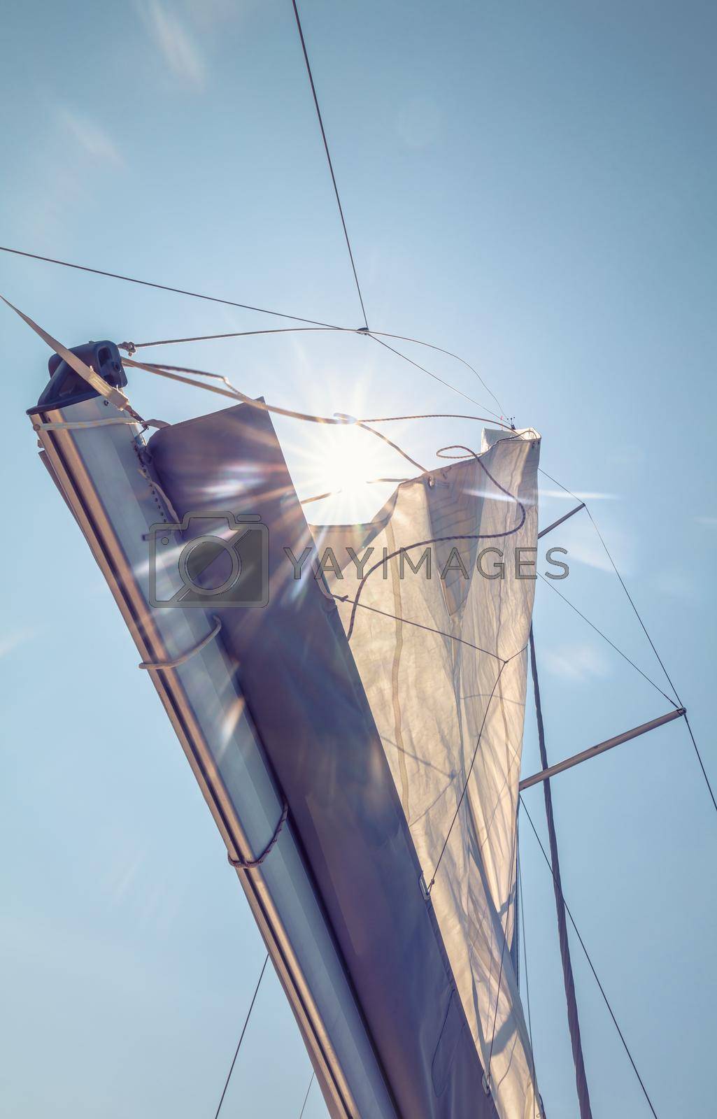 Royalty free image of Sail and Sun Rays by Anna_Omelchenko