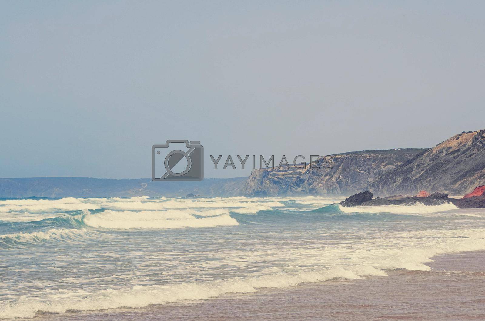 Royalty free image of Atlantic ocean coast in Europe by Anneleven