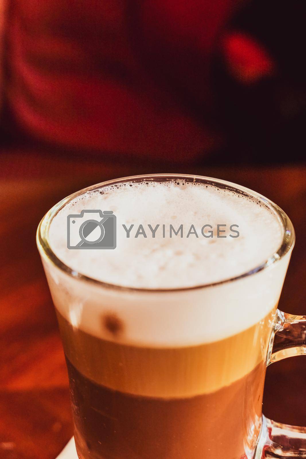 Royalty free image of Latte in a restaurant, at a coffee break by Anneleven