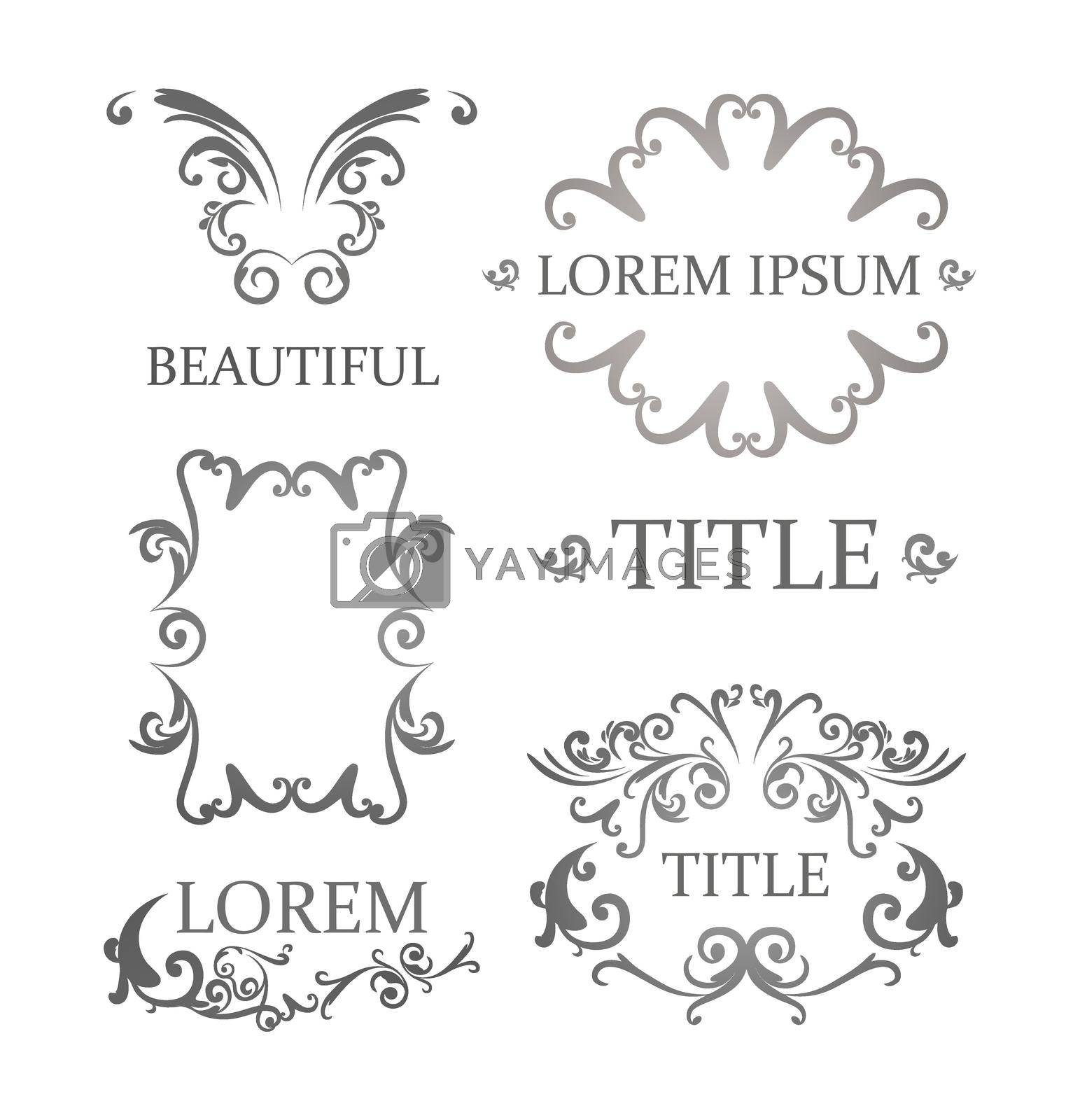 Royalty free image of Decorative Calligrafic Ornaments by macroarting