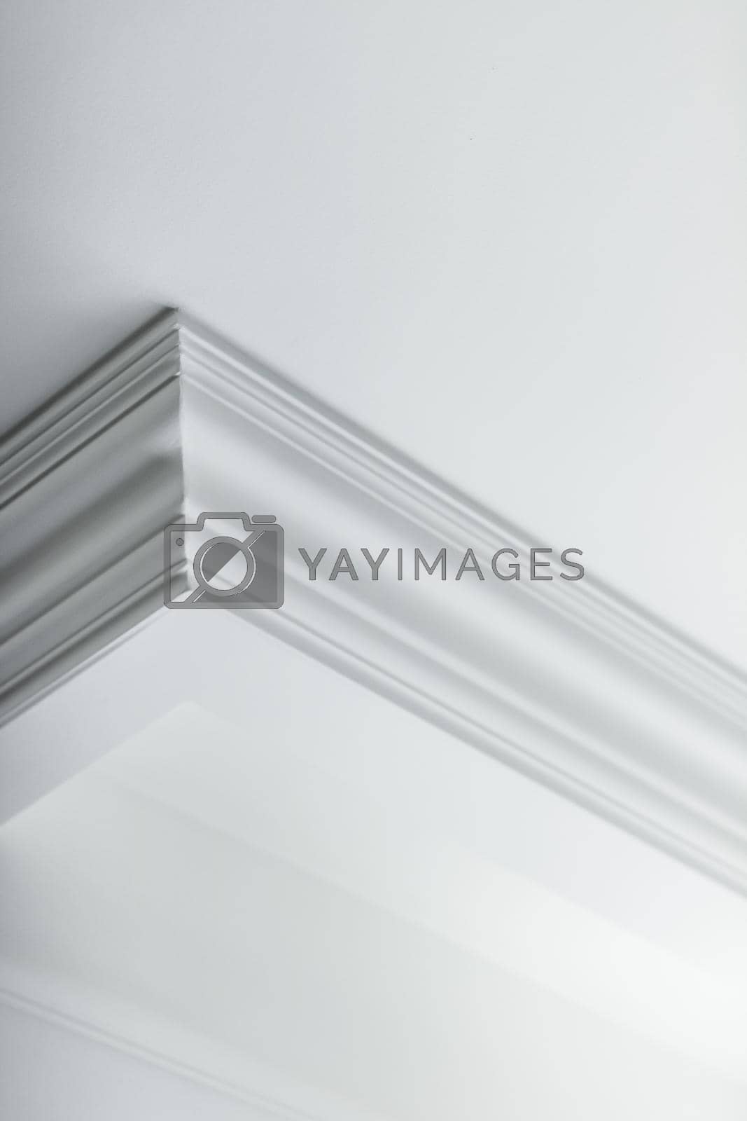 Royalty free image of Molding on ceiling detail, interior design and architectural abstract background by Anneleven