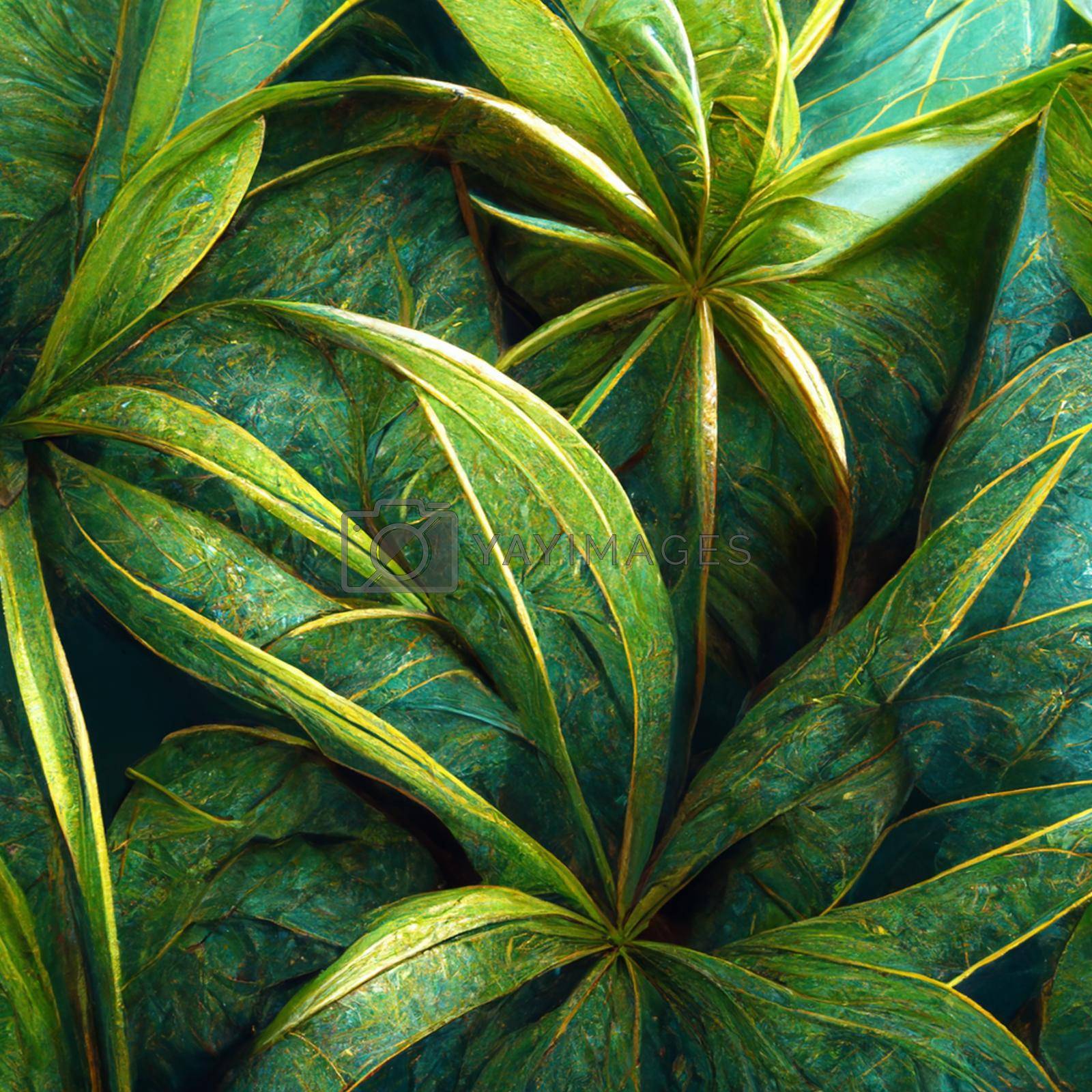 Royalty free image of Nature view of green tropical plants leaves  background. by marylooo