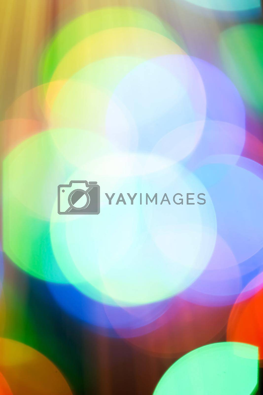 Royalty free image of Colourful lights bokeh background by Anneleven