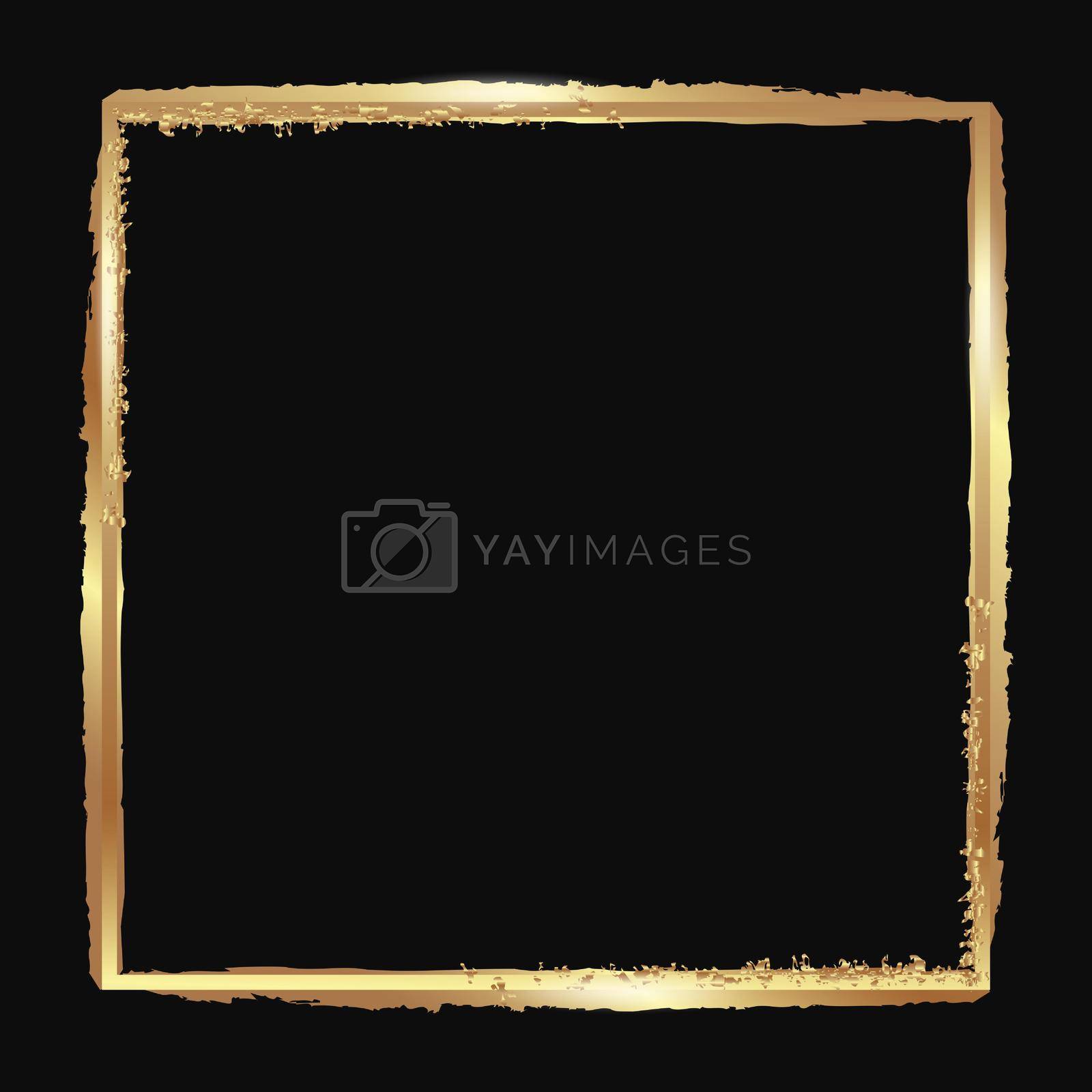 Royalty free image of Gold or copper square frame by Mallva