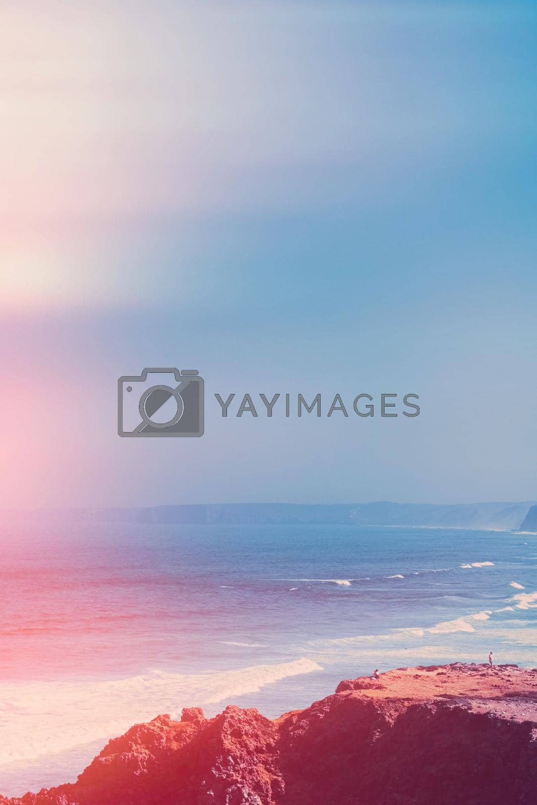 Royalty free image of Dreamy ocean coast in summer by Anneleven