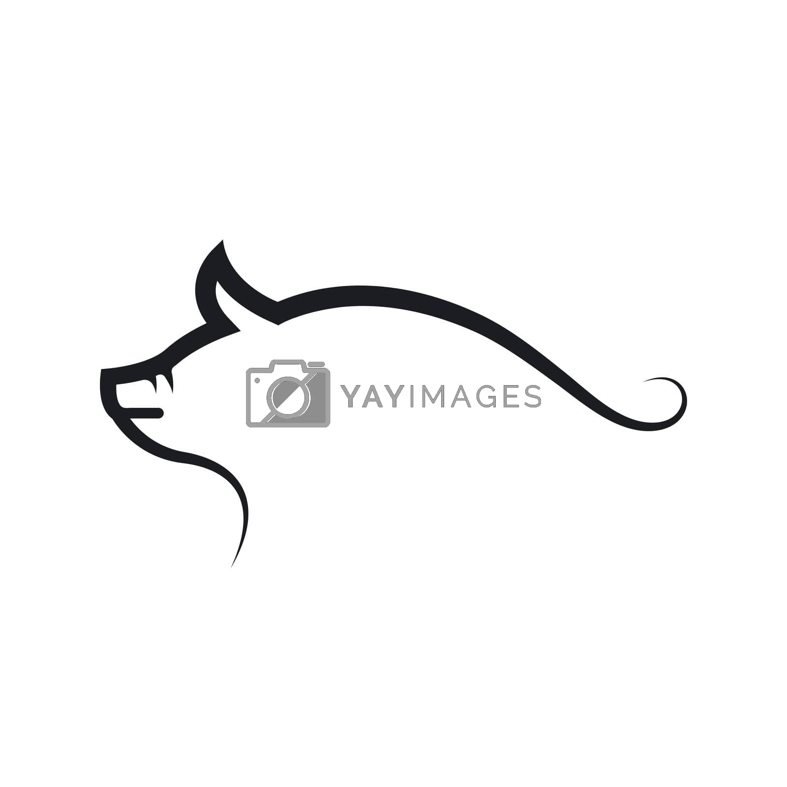 Royalty free image of pig vector icon illustration design by idan