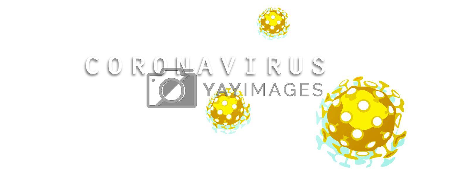 Royalty free image of Corona virus background, pandemic risk concept. 3D illustration by Taut
