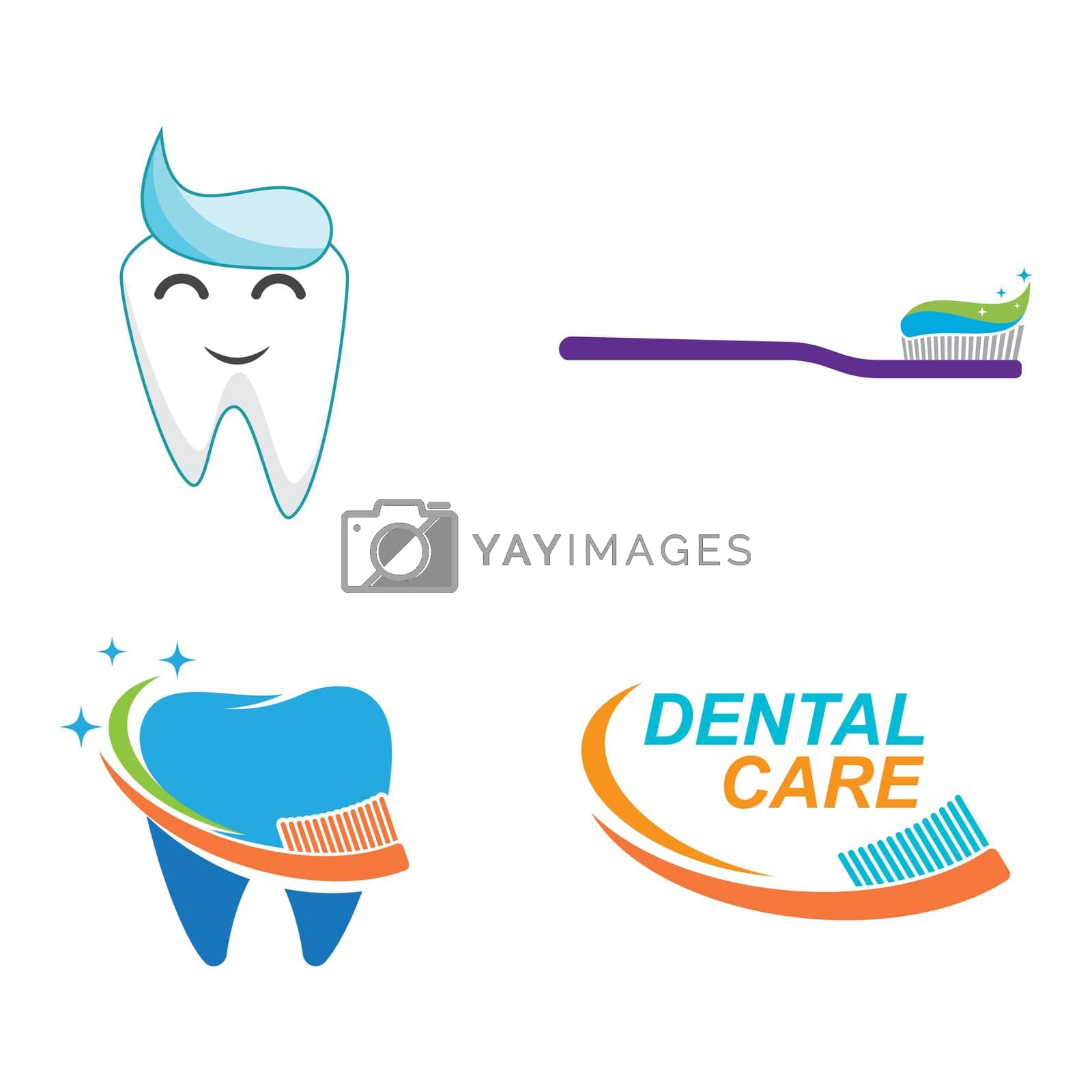 Royalty free image of Toothbrush logo illustration by awk