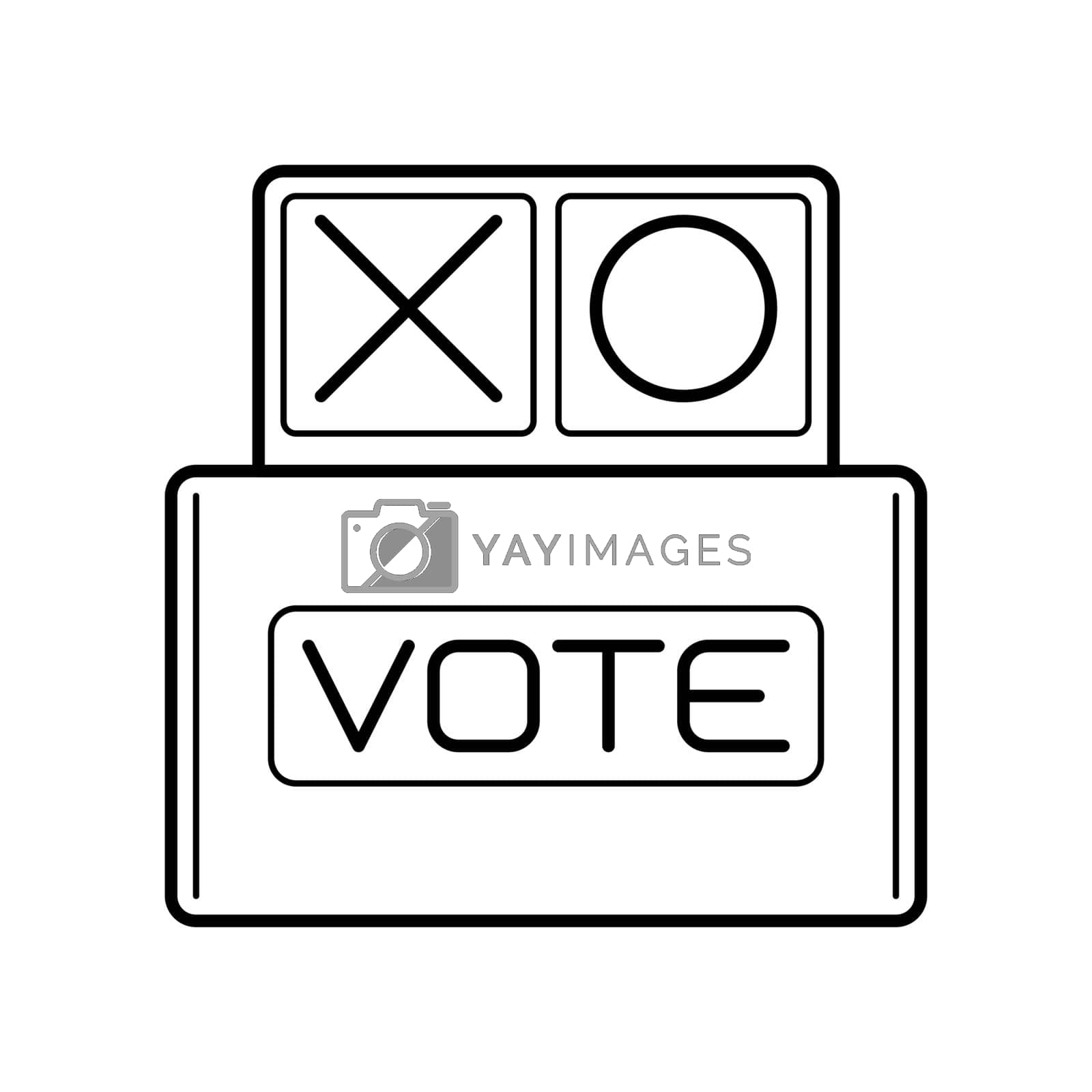 Royalty free image of election box icon for the new presidential election by adityaslogos