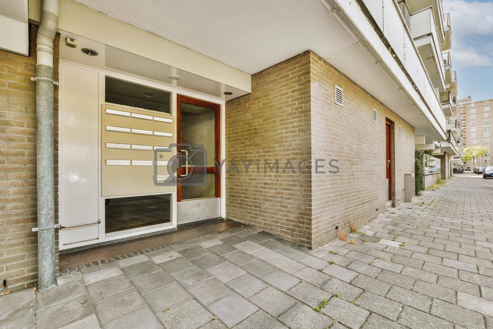 Royalty free image of Panorama view of brick houses by casamedia