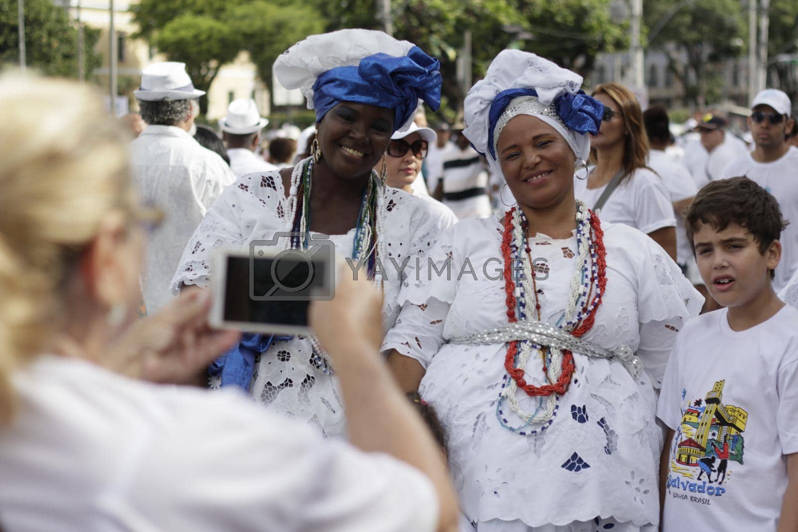 Royalty free image of procession of the wash of bonfim by joasouza