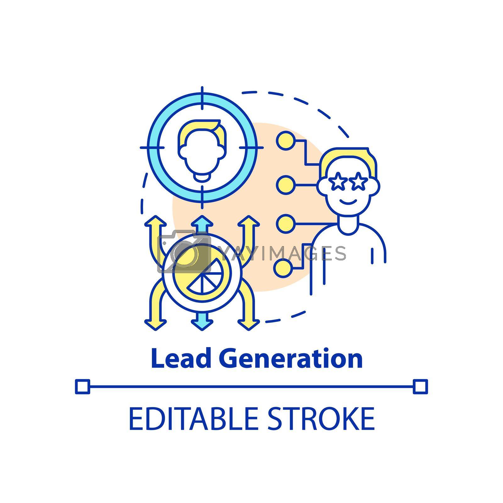 Royalty free image of Lead generation concept icon by bsd