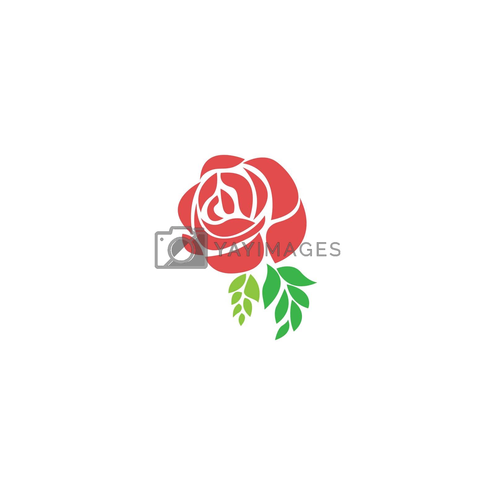 Royalty free image of Red roses icon design illustration by bellaxbudhong3