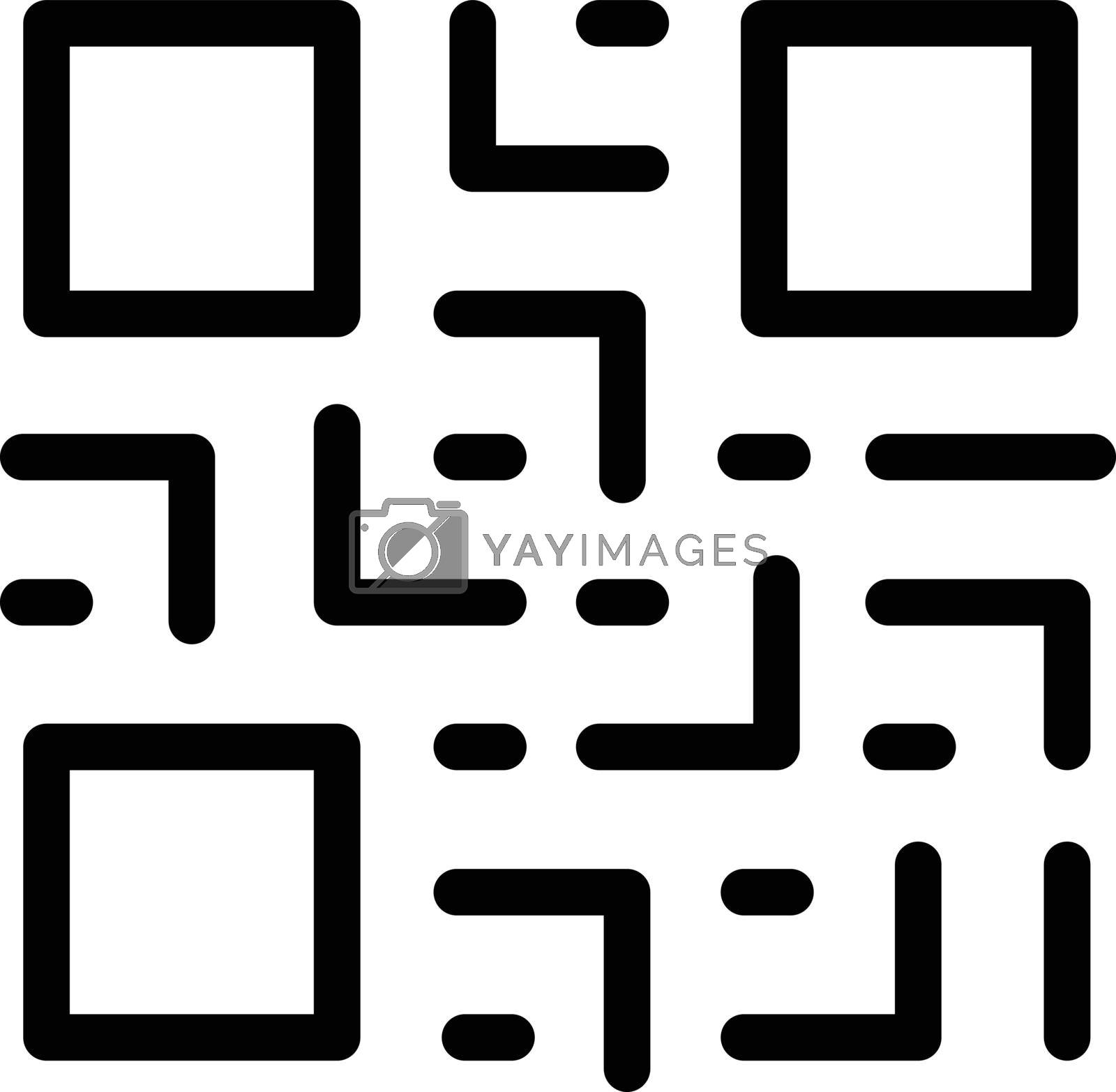 Royalty free image of qr code by FlaticonsDesign