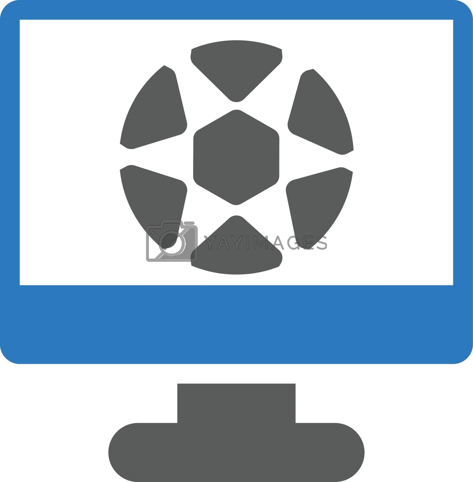 Royalty free image of monitor by FlaticonsDesign