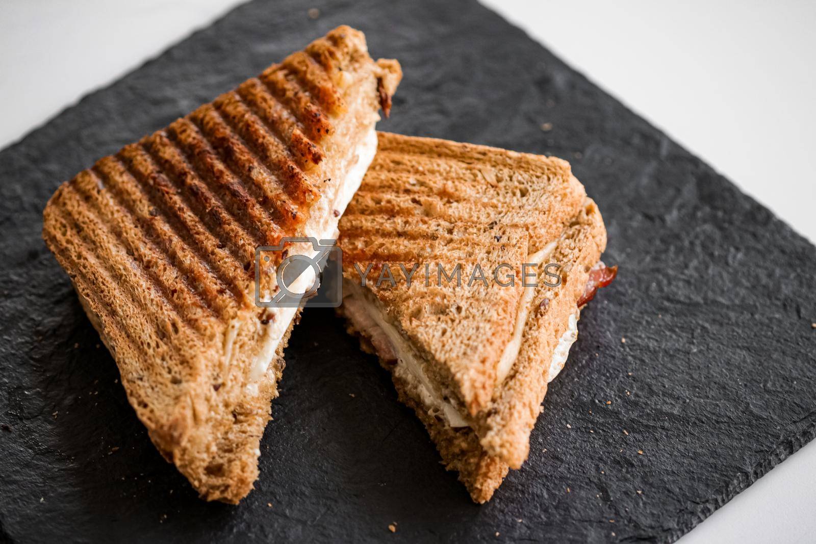 Royalty free image of Food and snack, grilled cheese sandwiches by Anneleven