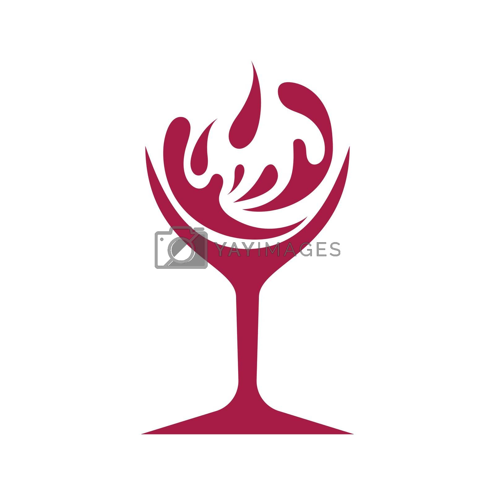Royalty free image of Glass Wine Logo by awk