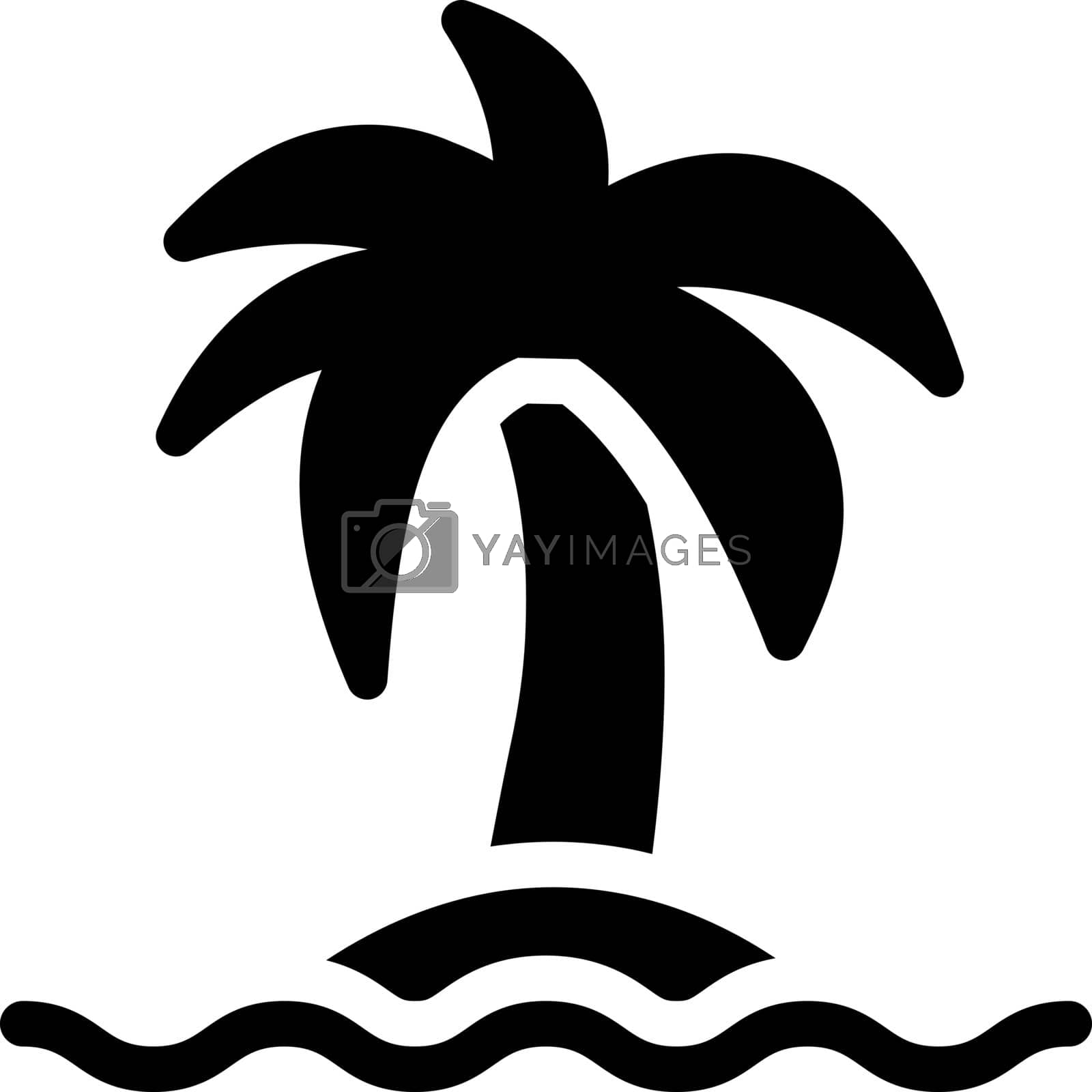 Royalty free image of palm tree by FlaticonsDesign