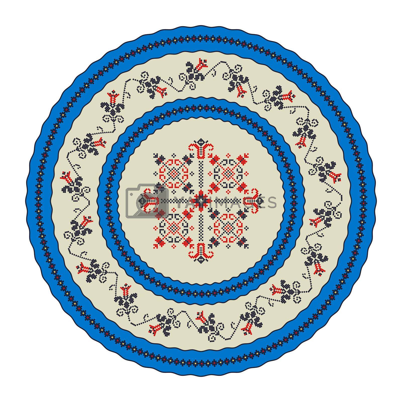Royalty free image of Romanian round design element 1 by Lirch