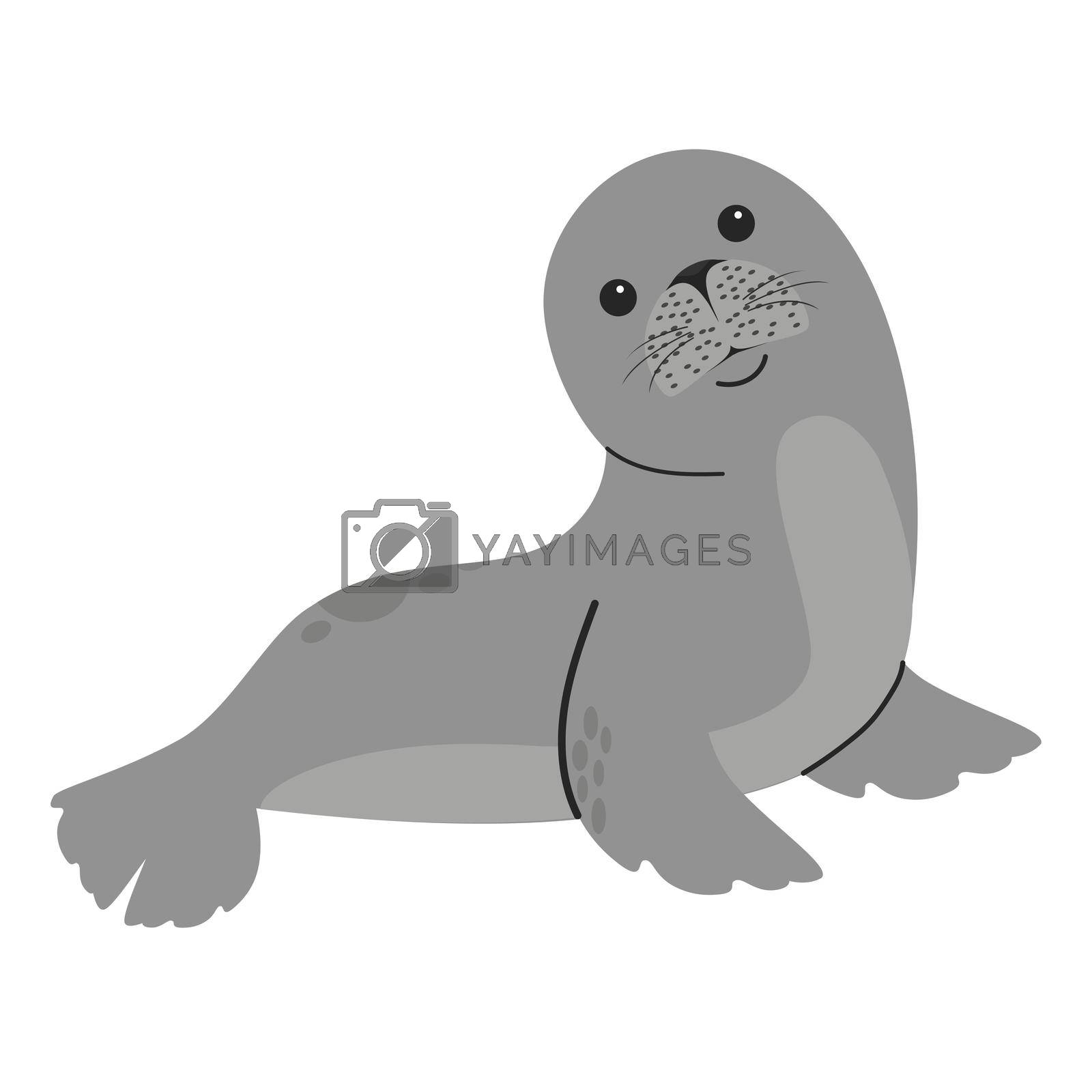 Royalty free image of cute Seal animal cartoon vector by focus_bell