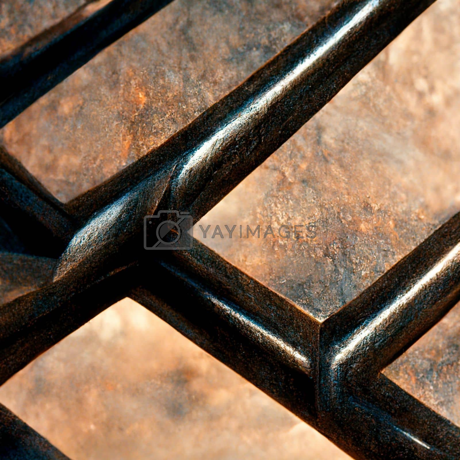 Royalty free image of Rusty metal construction. Closeup texture background. by marylooo