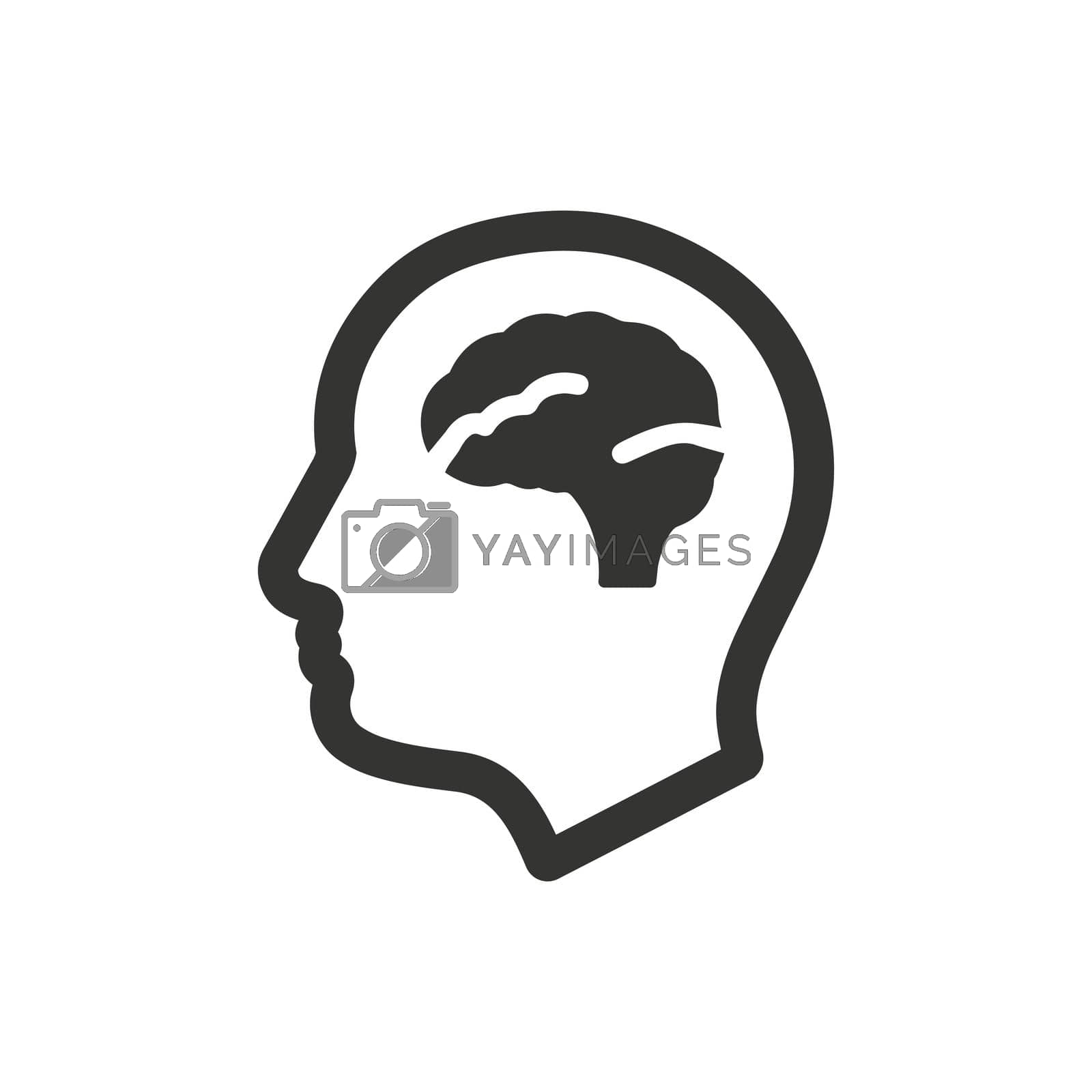 Royalty free image of Psychology icon. Meticulously designed vector EPS file. by delwar018