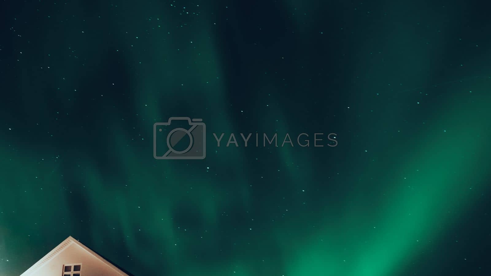 Royalty free image of Aurora Borealis Background, Iceland Sky by Anna_Omelchenko