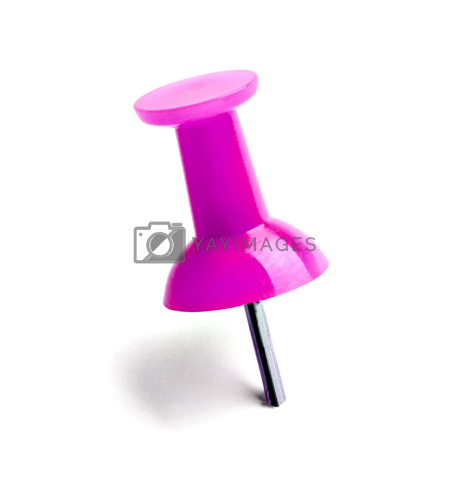 Royalty free image of push pin paper clip thumbtack note office by Picsfive