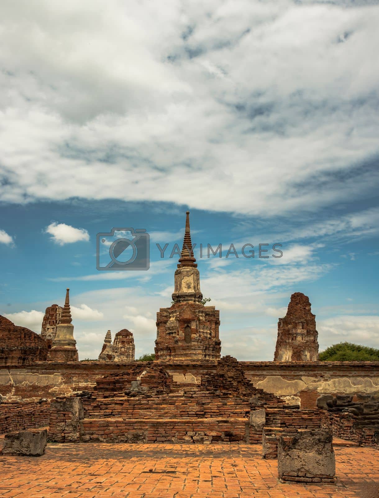 Royalty free image of World Heritage Site at Wat phra mahathat.  by tosirikul