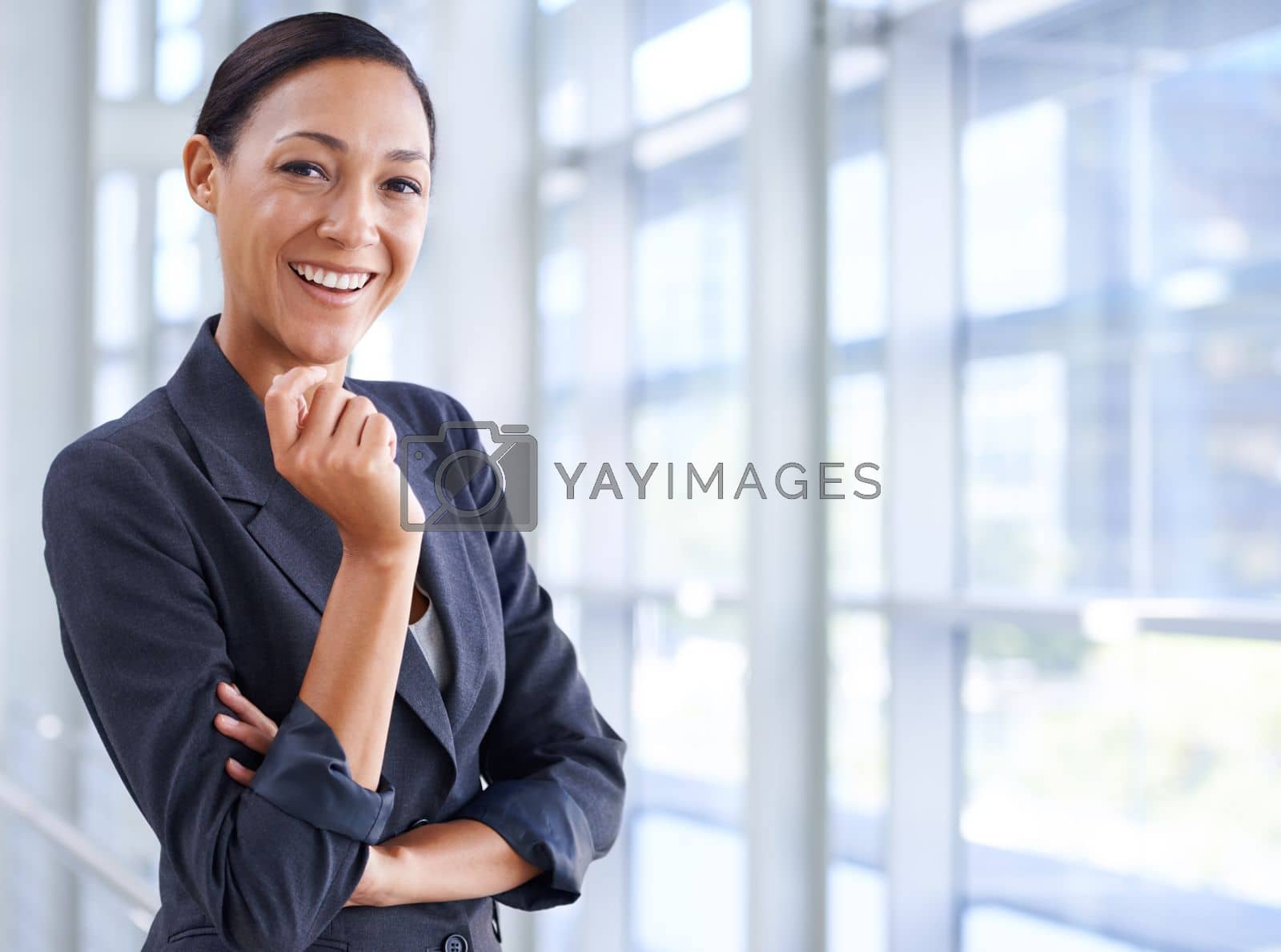 Royalty free image of Shes a leader in the workplace. Portrait of an ethnic businesswoman. by YuriArcurs