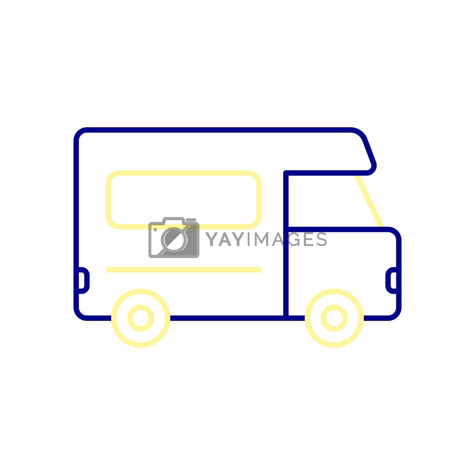 Royalty free image of Van Icon, Travel Leisurely in a Van. by adityaslogos