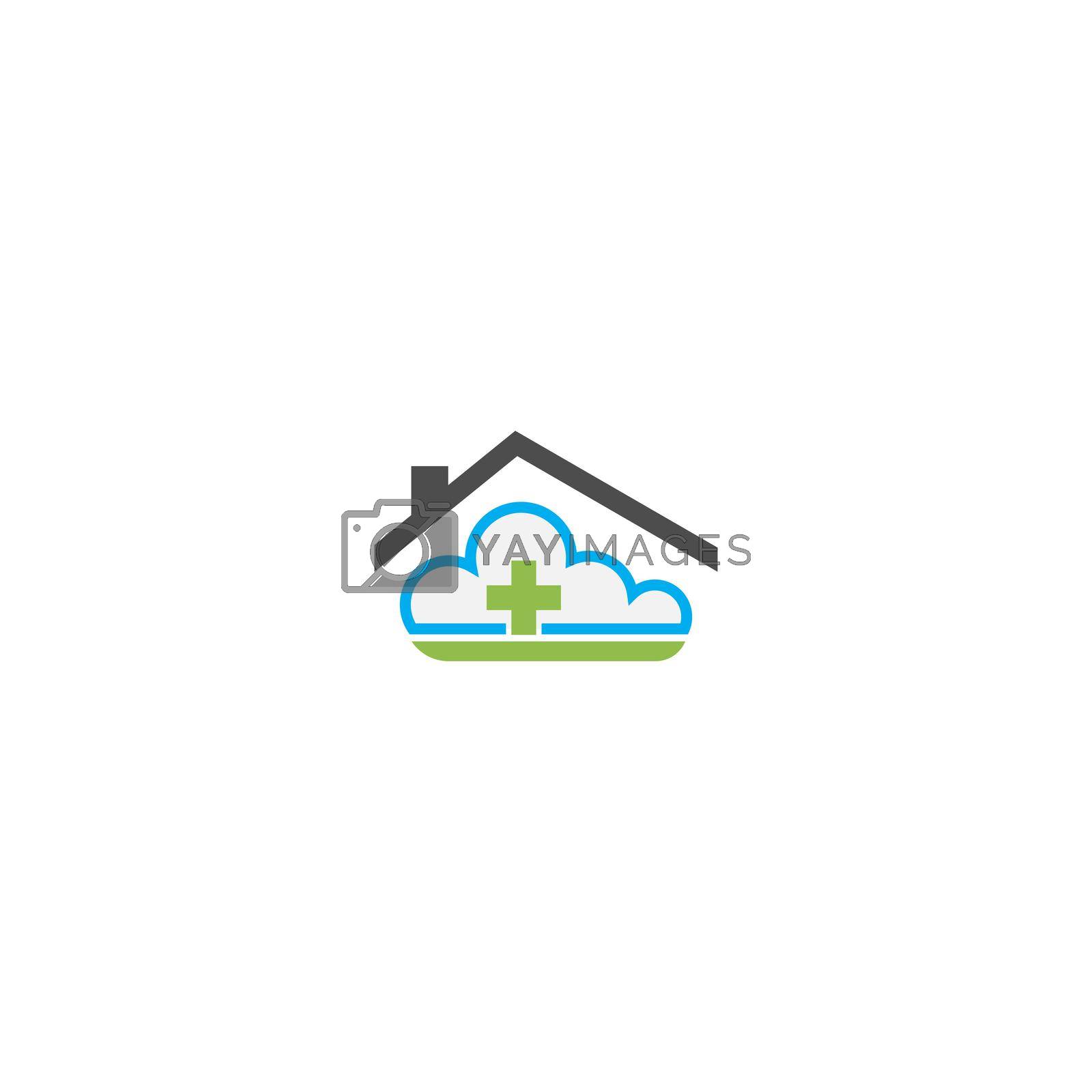 Royalty free image of Cloud home care concept logo icon by bellaxbudhong3