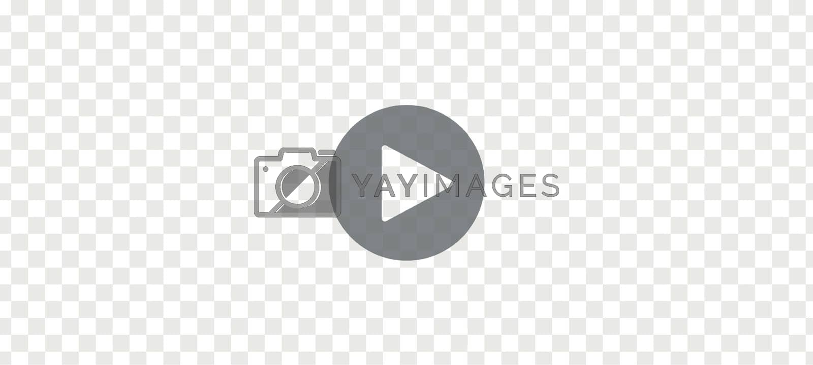 Royalty free image of Play button icon on transparent background. Player video symbol. Vector illustration by vikalost