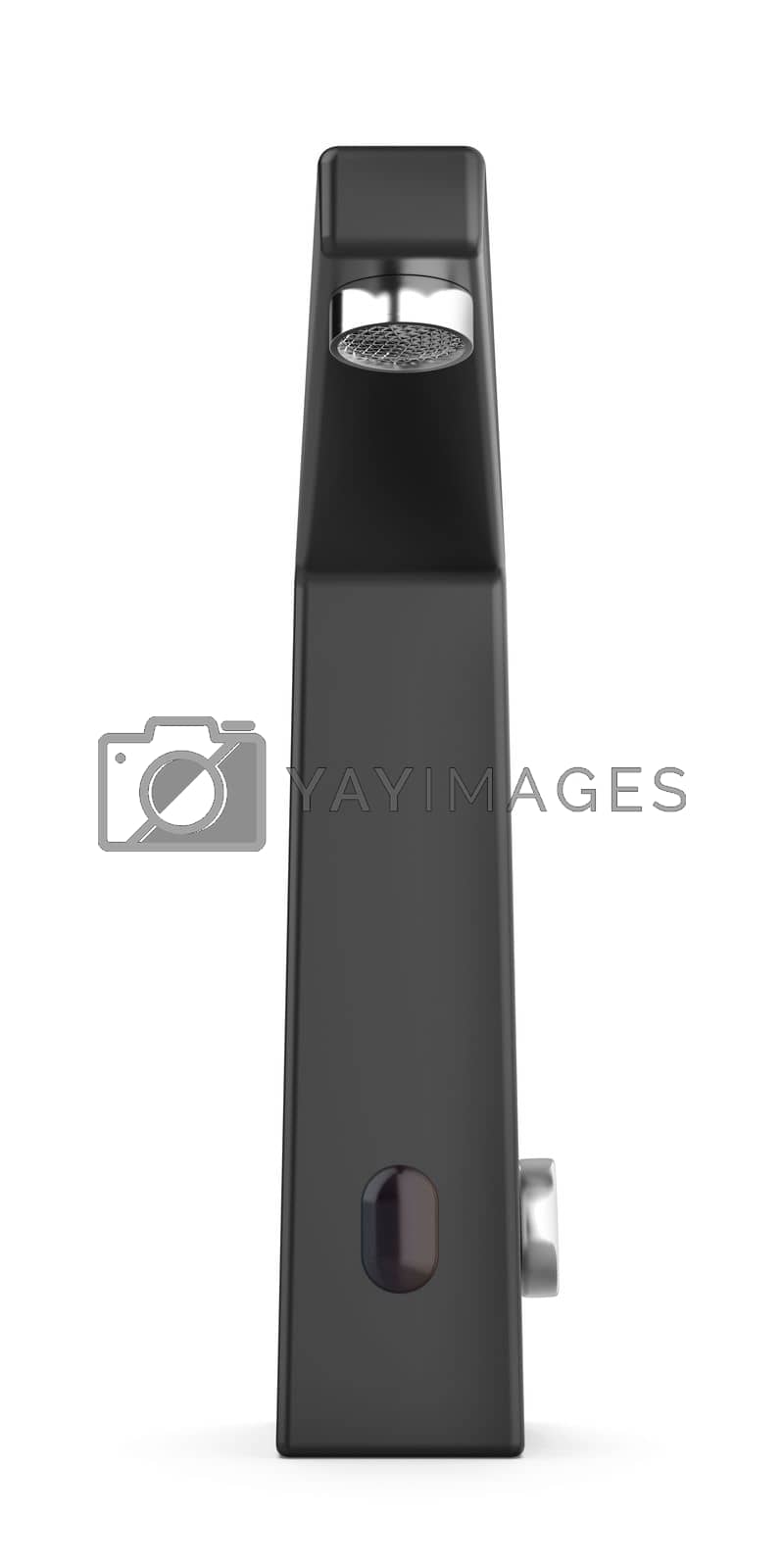 Royalty free image of Matte black sensor faucet by magraphics