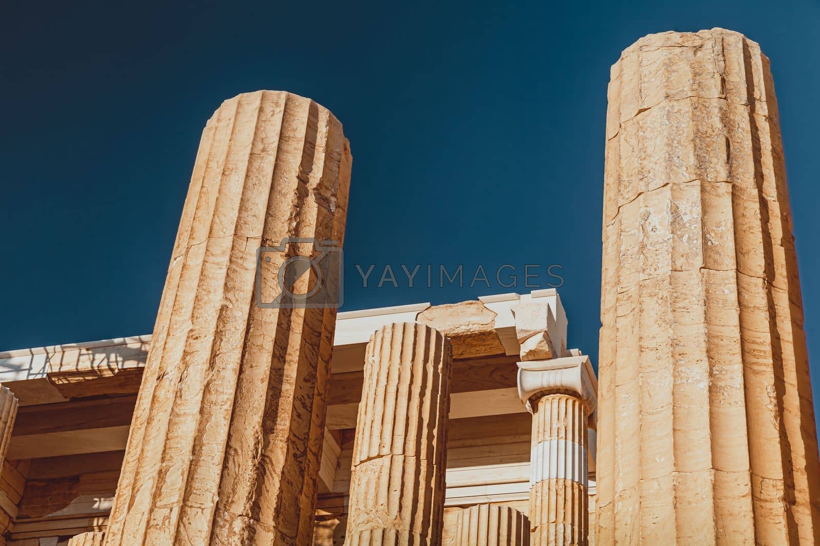 Royalty free image of Beautiful Parthenon Columns of Greece by Anna_Omelchenko