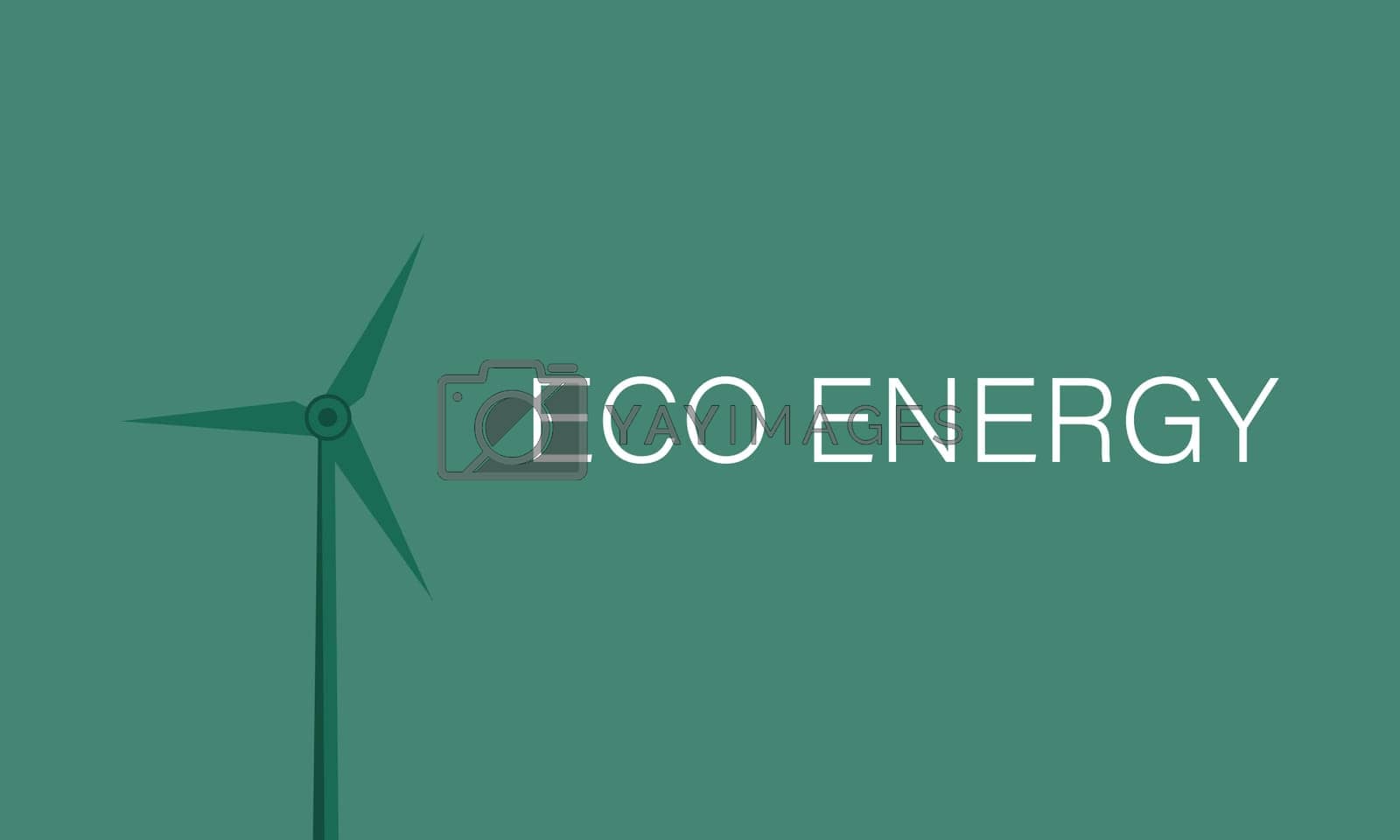 Royalty free image of Nature and Renewable Energy. Green Energy and Natural Resource Conservation by MakeVector