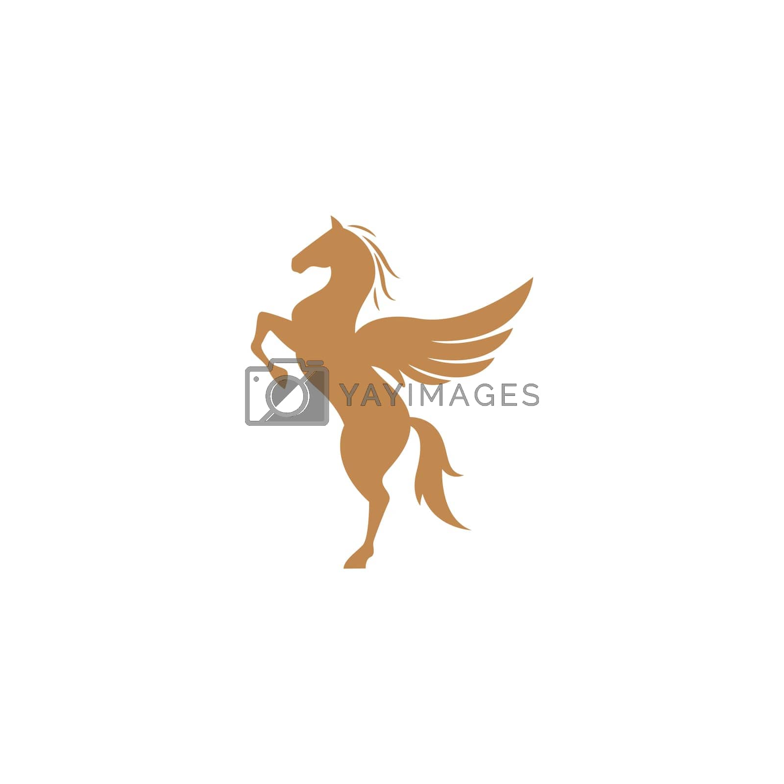 Royalty free image of Pegasus logo icon design illustration by bellaxbudhong3