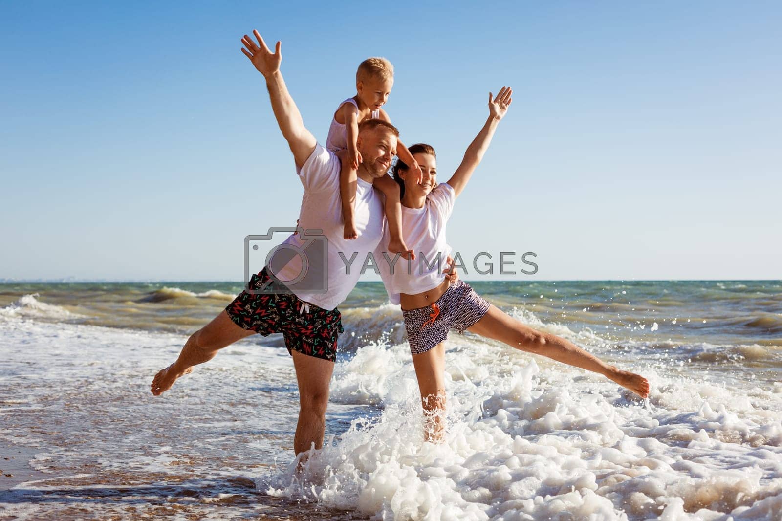 Royalty free image of Happy family having fun on summer vacation. by EkaterinaPereslavtseva