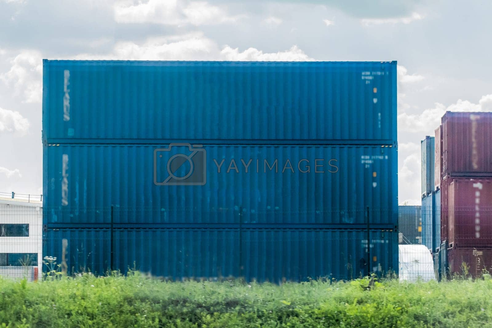 Royalty free image of Freight cargo container transportation delivery shipping transport transit by AYDO8